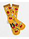Petty Snacks Pizza Yellow Crew Socks - Thumbnail image 1 of 2