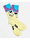 Petty Snacks Shroom Yellow Crew Socks - Thumbnail image 1 of 3