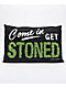 Petty Snacks Sorry, We're Stoned Black Pillow - Thumbnail image 1 of 2