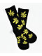 Petty Snacks Sweet Leaf Black Crew Socks - Thumbnail image 1 of 2
