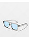Pilot Crystal Smoke & Blue Sunglasses - Thumbnail image 1 of 2