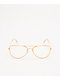 Pilot Gold & Clear Blue Light Glasses - Thumbnail image 2 of 2
