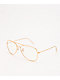 Pilot Gold & Clear Blue Light Glasses - Thumbnail image 1 of 2