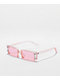 Pink Half Rim Rectangle Sunglasses - Thumbnail image 1 of 2
