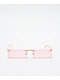 Pink Ombre Rectangle Sunglasses