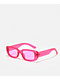 Pink Rectangle Sunglasses - Thumbnail image 1 of 2