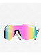 Pit Viper The Miami Nights Single Wide White & Pink Fade Sunglasses - Thumbnail image 1 of 3