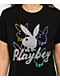 Playboy Bunny Head Black Crop T-Shirt - Thumbnail image 2 of 3