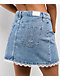 Playboy Lace Up Denim Mini Skirt - Thumbnail image 4 of 5
