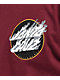 Pokemon & Santa Cruz Fire Type 3 Men's Burgundy T-Shirt - Thumbnail image 3 of 4