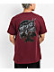 Pokemon & Santa Cruz Fire Type 3 Men's Burgundy T-Shirt - Thumbnail image 1 of 4