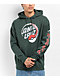 Pokemon & Santa Cruz Poke Ball Dot Men's Green Hoodie - Thumbnail image 1 of 5