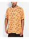 Poler Aloha Mushroom Orange Short Sleeve Button Up Shirt - Thumbnail image 1 of 3