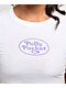 Polly Pocket Believe White Crop T-Shirt - Thumbnail image 2 of 3