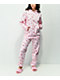 Por Samii Ryan Shrooms pantalonera rosa con estampado por todo