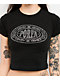 Porfa Logo Black Crop T-Shirt - Thumbnail image 2 of 3