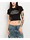 Porfa Logo Black Crop T-Shirt - Thumbnail image 1 of 3