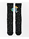 Porous Walker Earthlings Black Crew Socks