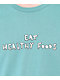 Porous Walker Eat Healthy Foods Teal T-Shirt - Thumbnail image 3 of 3