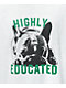 Pot Meets Pop Highly Educated White T-Shirt - Thumbnail image 2 of 2