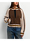 Pretty Garbage Adriana Brown Zip Sweater - Thumbnail image 3 of 5