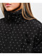Pretty Garbage Daisy Polka Dot Black Crop Puffer Jacket - Thumbnail image 3 of 5