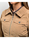 Pretty Garbage Jinny Khaki Corduroy Crop Jacket  - Thumbnail image 3 of 5