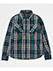 Primitive Canyon Teal Plaid Insulated Flannel Shirt