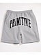 Primitive Collegiate Arch Grey Fleece Sweat Shorts