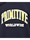Primitive Collegiate Worldwide Blue Crewneck Sweatshirt - Thumbnail image 2 of 2