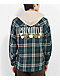 Primitive Layne Green Hooded Flannel Shirt