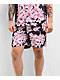 Primitive Sakura Black & Pink Elastic Waist Shorts - Thumbnail image 1 of 7