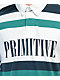 Primitive Zone camisa de rugby con rayas blancas y azules