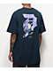 Primitive x Naruto Sasuke P camiseta azul marino