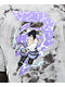 Primitive x Naruto Sasuke P camiseta tie dye gris y negra