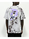 Primitive x Naruto Sasuke P camiseta tie dye gris y negra