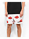 Primitive x Naruto Shippuden Akatsuki White Mesh Shorts - Thumbnail image 2 of 4