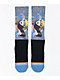 Primitive x Naruto Shippuden Combat Blue Crew Socks