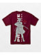 Primitive x Naruto Shippuden Sasuke Blade Burgundy T-Shirt