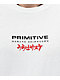 Primitive x Naruto Shippuden Sasuke Blade Camiseta blanca
