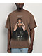 Primitive x Tupac Icon Brown Heavyweight T-Shirt - Thumbnail image 1 of 2