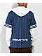 Primitve Strike Twofer Blue Hooded Baseball Jersey 