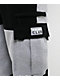 Pro Club Color Block Black & Grey Heavyweight Cargo Sweatpants - Thumbnail image 7 of 11