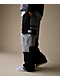Pro Club Color Block Black & Grey Heavyweight Cargo Sweatpants - Thumbnail image 11 of 11