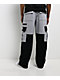 Pro Club Color Block Black & Grey Heavyweight Cargo Sweatpants - Thumbnail image 2 of 11