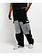 Pro Club Color Block Black & Grey Heavyweight Cargo Sweatpants - Thumbnail image 1 of 11