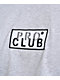 Pro Club Embroidered Box Logo Grey Long Sleeve T-Shirt - Thumbnail image 2 of 3