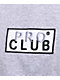 Pro Club Embroidered Box Logo Grey T-Shirt - Thumbnail image 2 of 2