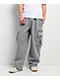 Pro Club Grey Heavyweight Cargo Sweatpants - Thumbnail image 1 of 7
