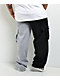 Pro Club Half And Half Black & Grey Heavyweight Cargo Sweatpants - Thumbnail image 4 of 8